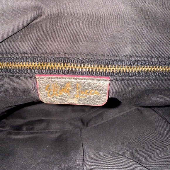 ELLIOT LUCCA GOLD METALLIC Leather Crossbody Clutch Bag - Picture 4 of 8